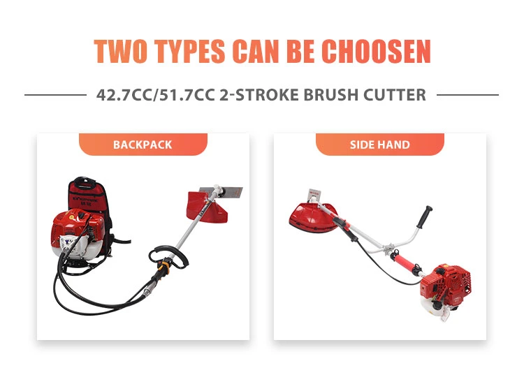 2 Stroke 52cc High Quality Petrol Manual Hand Push Gasoline Brush Cutter Grass Trimmer